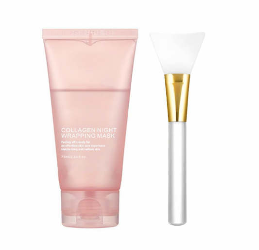 Rejuvenate your skin with our Collagen Night Wrapping Mask.